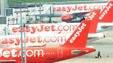 easyjet aerei aeroporto