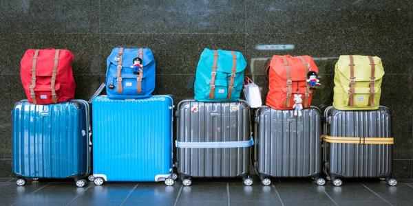valigie, viaggio, estero
