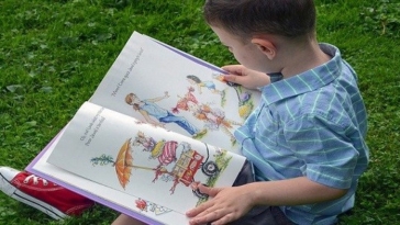 libro, infanzia, bambino