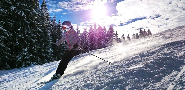 invernale, sciare, sci, montagna, neve