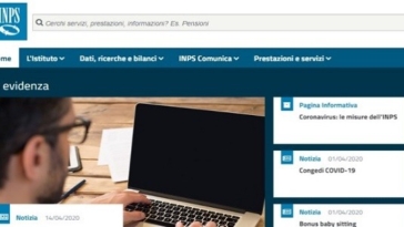 inps sito web, misure coronavirus