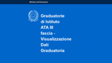 Graduatorie ATA terza fascia, MIM