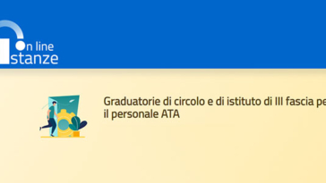graduatorie ata terza fascia domanda online