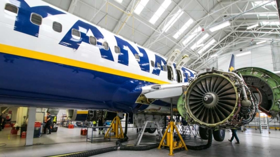 Ryanair, tecnici, officina