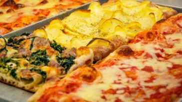 Pizzeria, pizza, teglia