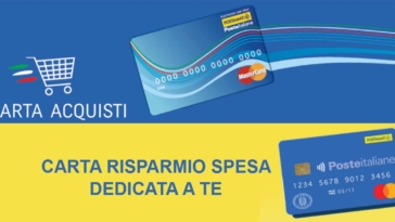 Carta acquisti, carta risparmio spesa