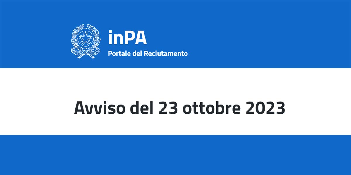 avviso inPA, 23ottobre