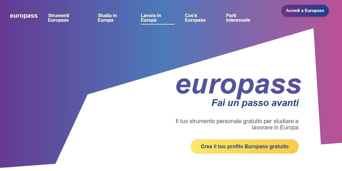 modello curriculum vitae europass 2026