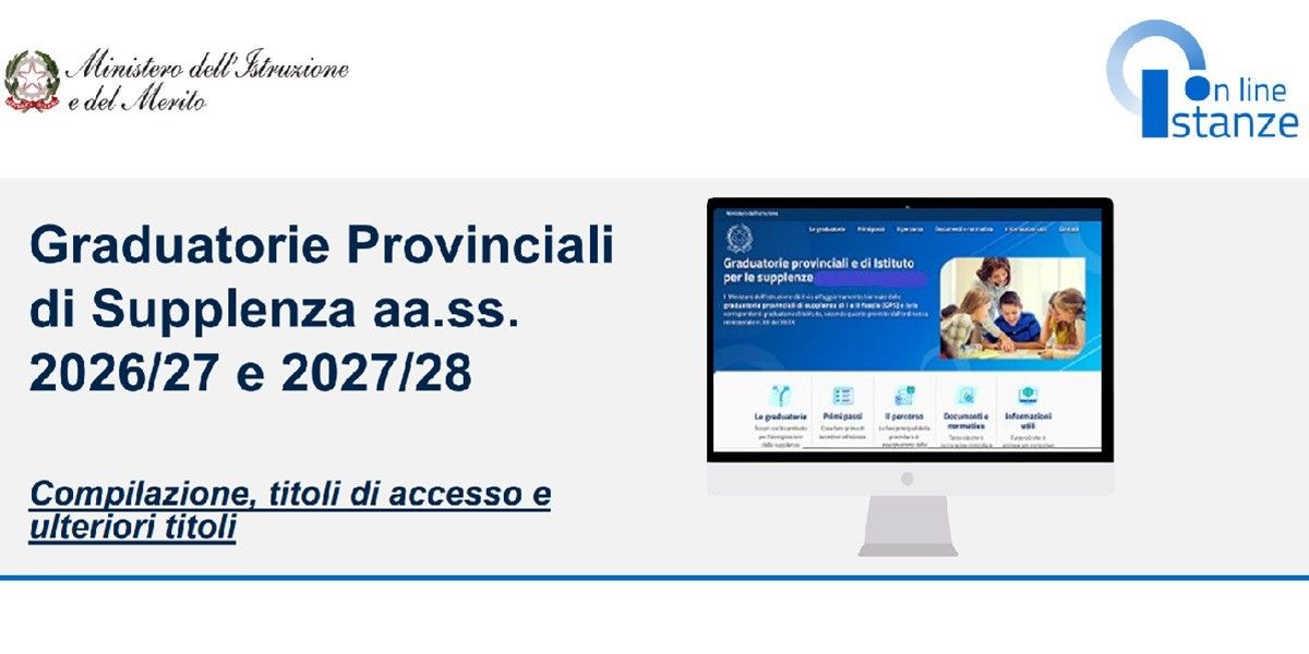 guida domanda aggiornamento graduatorie gps 2026-2028