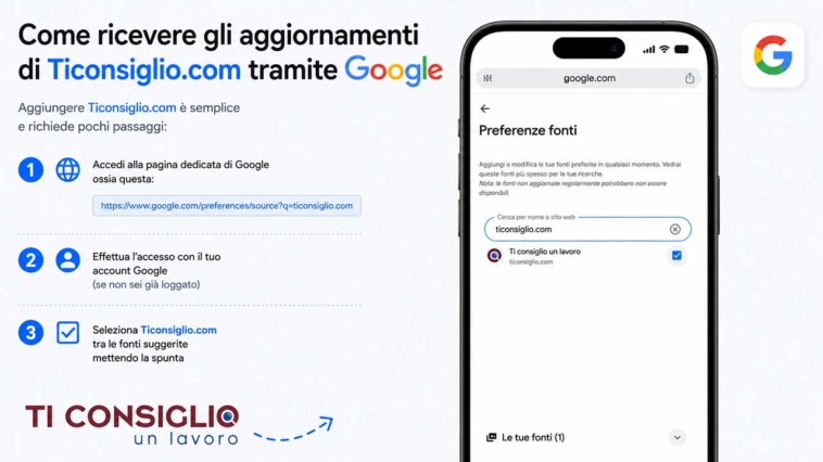 Ticonsiglio, aggiornamenti, google