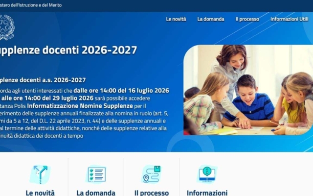 Domanda scelta 150 scuole supplenze docenti 2026 2027