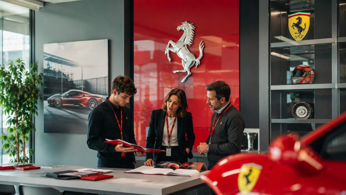 Ferrari, ufficio, stage, stagisti