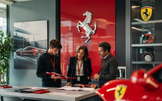 Ferrari, ufficio, stage, stagisti