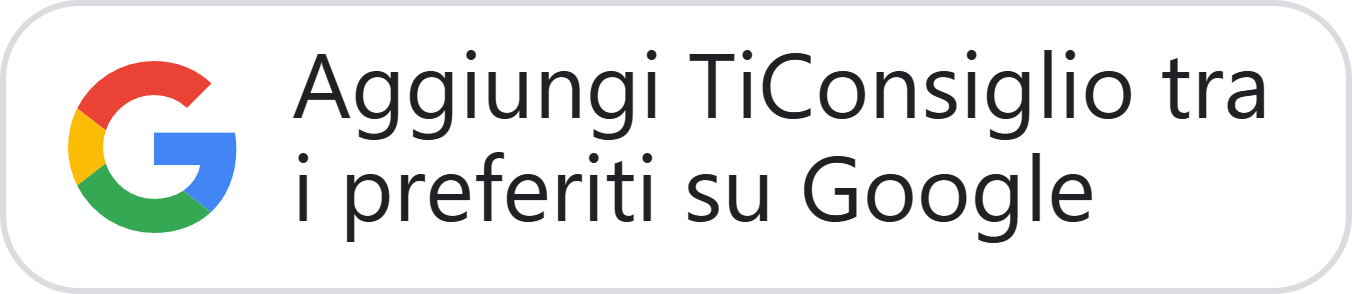 Aggiungi TiConsiglio tra i preferiti su Google