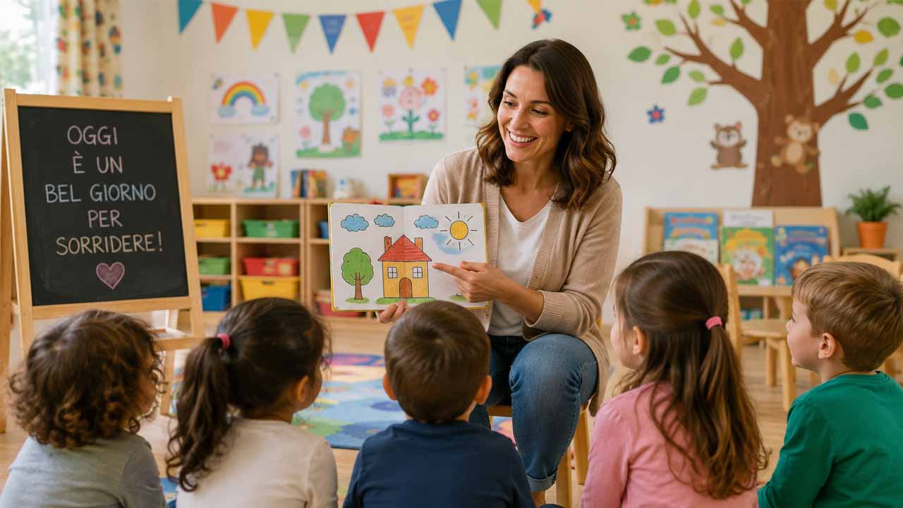 maestra scuola materna, infanzia