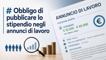 Obbligo pubblicare stipendio annunci lavoro