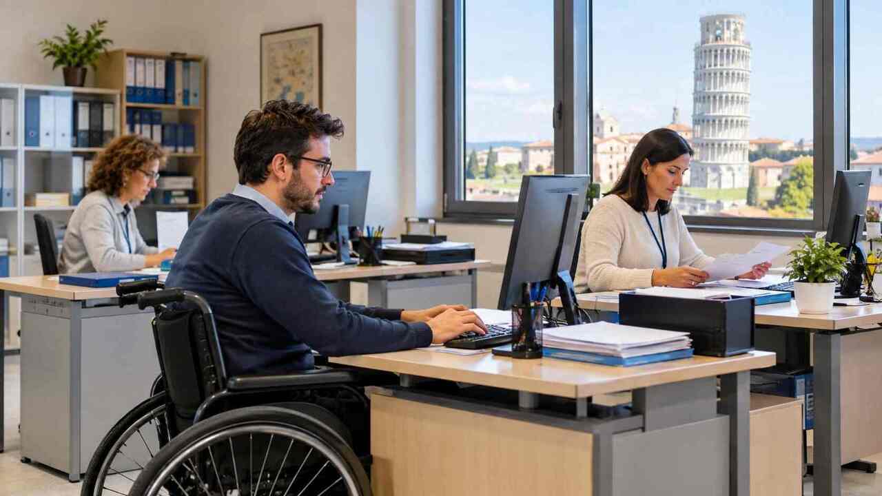 collaboratori amministrativi, disabili, categorie protette, Pisa