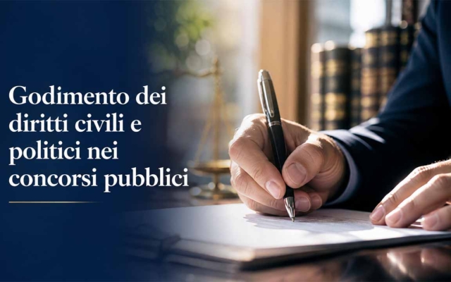Godimento dei diritti civili politici concorsi pubblici