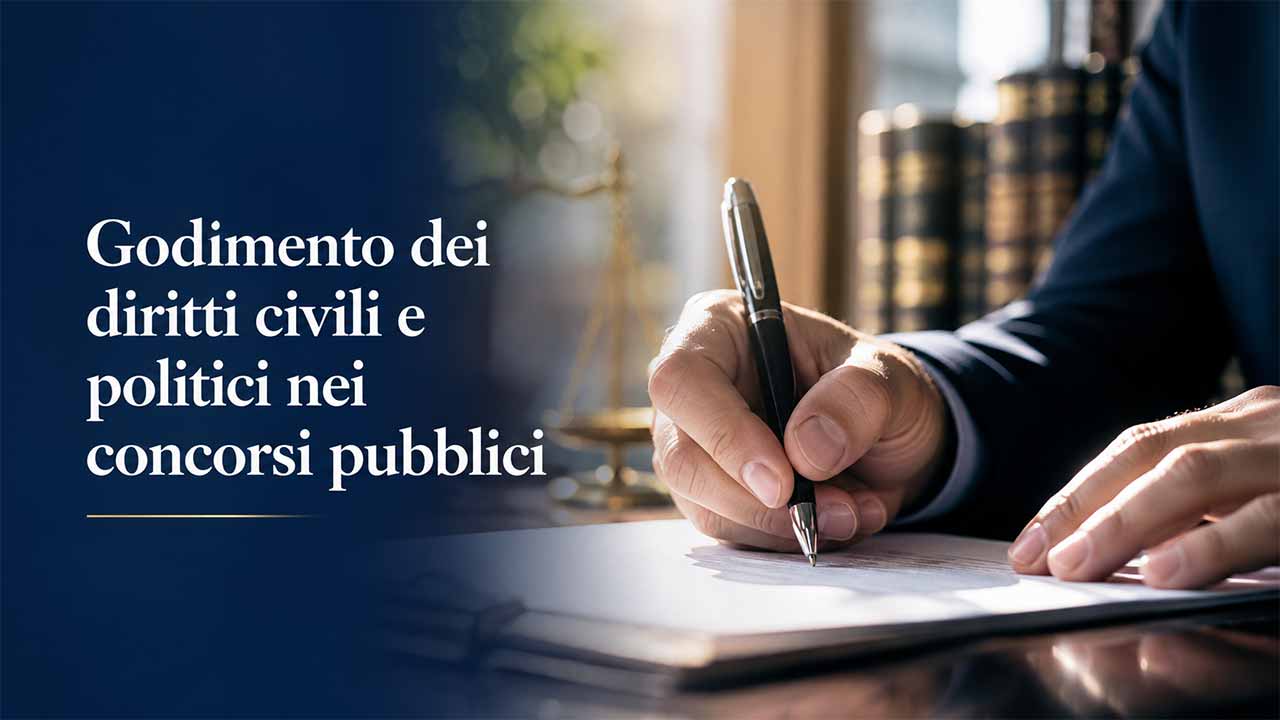 Godimento dei diritti civili politici concorsi pubblici