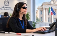 Ministero della Giustizia assunzione centralinista privo della vista