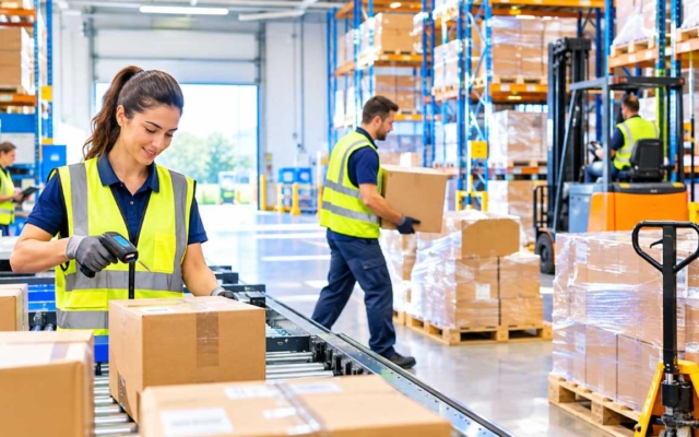 Polo logistico, magazzinieri