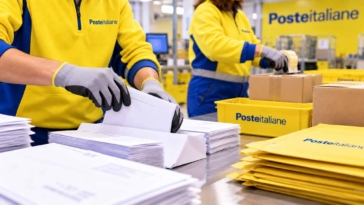 Poste italiane, addetti imbustamento, produzione