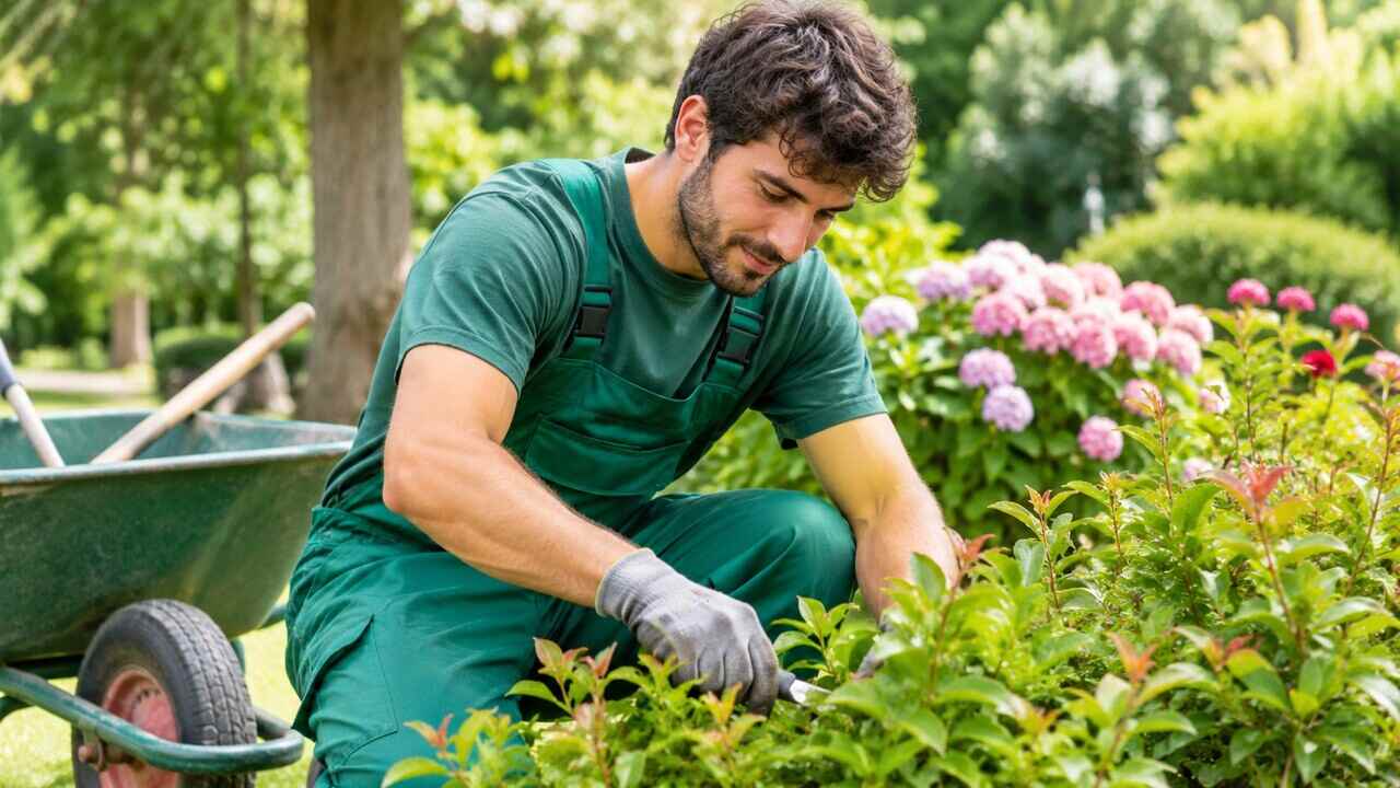 Giardiniere manutentore del verde