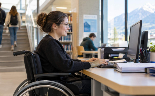 impiegato amministrativo disabile