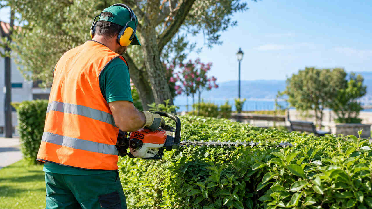 Operaio manutenzione verde